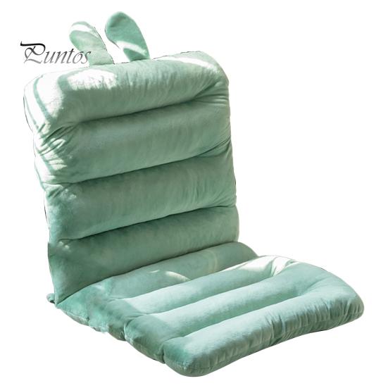 

Foldable Cushion Lazy Sofa Indoor Chaise Lounger Back Folding Chair Cushion Moisture Absorption 4-hole Positioning Seat Pad for Living Room Bedroom зелений