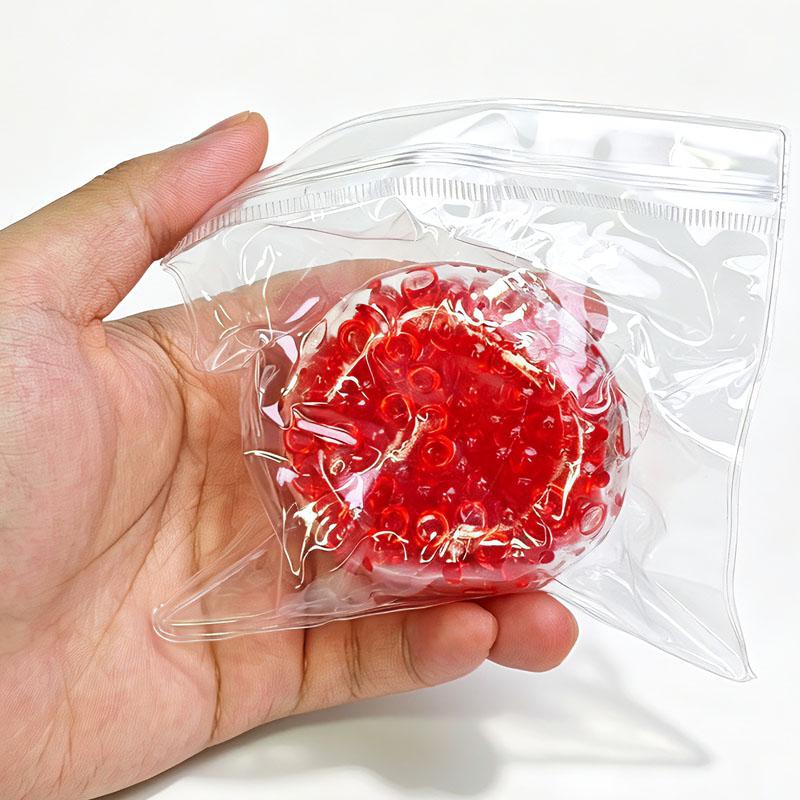 Squishy Balls Ice Beads Squeeze Stress Relief Fidget Toys Kids & Adults Sensory ADHD Relieve Anxiety Calming Down Improve Focus