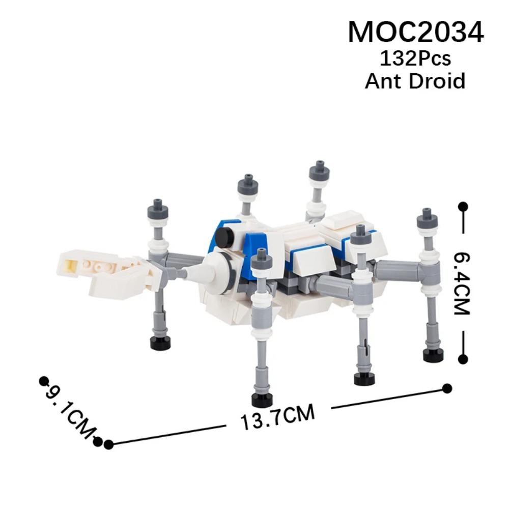 MOOXI Space Wars Series Robot Model MOC Brick DIY Diorama Adult Children Toys Building Block Set Montessori Gift Room Decoration