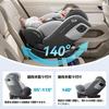Heekin Child Seat Rotating ISOFIX Fixed ECE R129 Standard Suitable for Children from Newborn To 12 Years Adjustable Angle 360° (i-Size) Old, (gray)