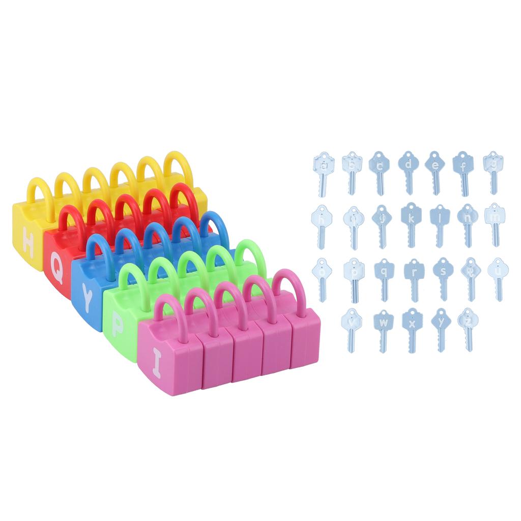 Learning Locks Alphabet Toys Educational Learning Locks Counting Toys Set for KidsLetter