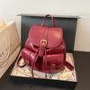 Fashionable Solid PU Backpacks Large Capacity High Quality Sense of Luxury Popularity Women's Backpacks Autumn New Style