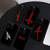 Subculture Visual Style Phone Case For iPhone 16,15,14,13,12,17,Pro Max,Plus Silicone Black Case