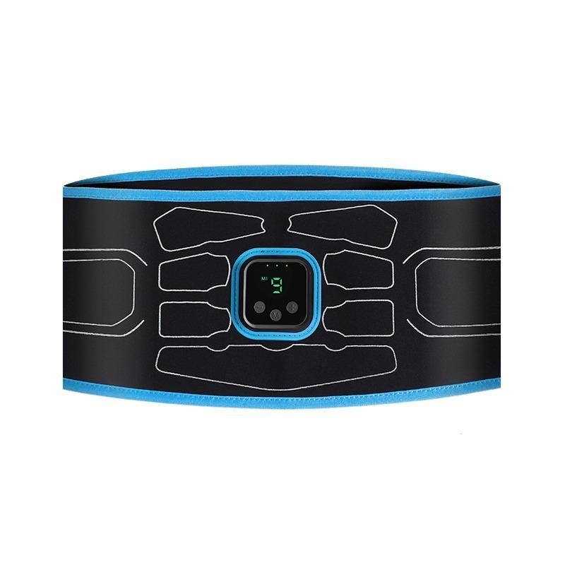 EMS Abdominal Toning Belt Electric Muscle Stimulation Muscle Toner Waist Trainer Slimming Belts Fitness Workout Equiment USB синий