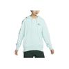 Nike Solid Color Loose Fit Hooded Long Sleeve Jacket Women jackets Light-Blue FB8048-346