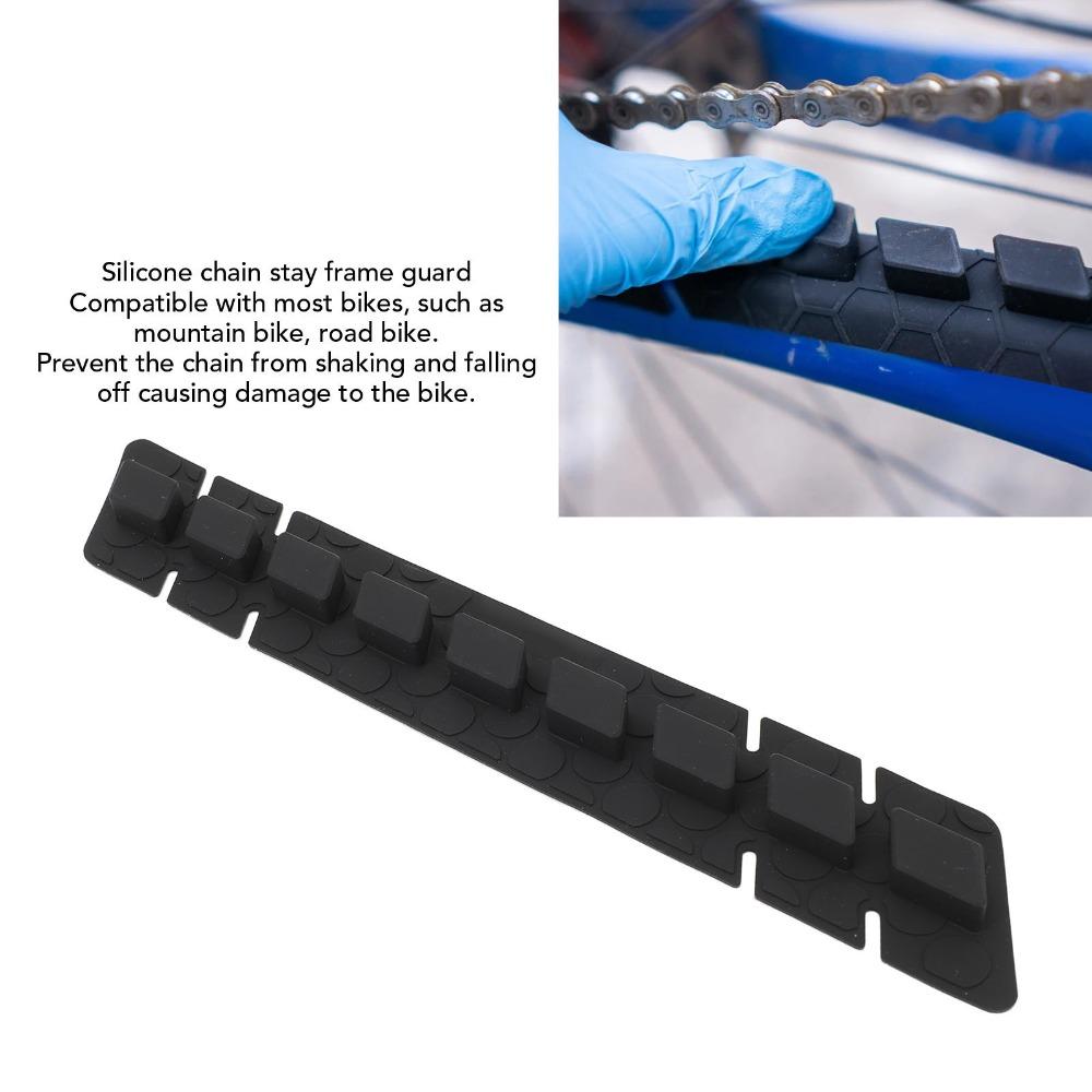 2PCS Silicone Bike Chainstay Protector Flexible Bike Chain Stay Frame Guard Bike Paint Care