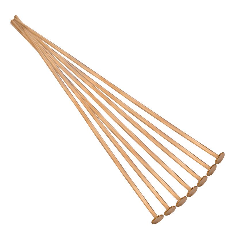 Louleur 100pcs Flat Head Pins Gold Color Flat Needle Headpins For Jewelry Making Accessories DIY Supplies Wholesale 14mm
