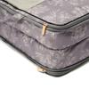 Francfranc Classic Flower Compression Dark Travel Organizer, Large, Gray, Water-Repellent,