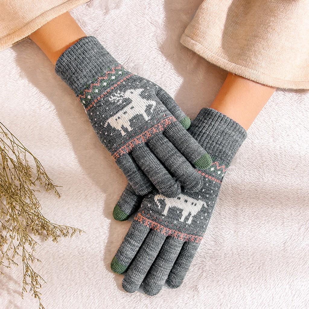 

Очень теплые флисовые перчатки, рождественские зимние теплые перчатки для женщин и мужчин серый