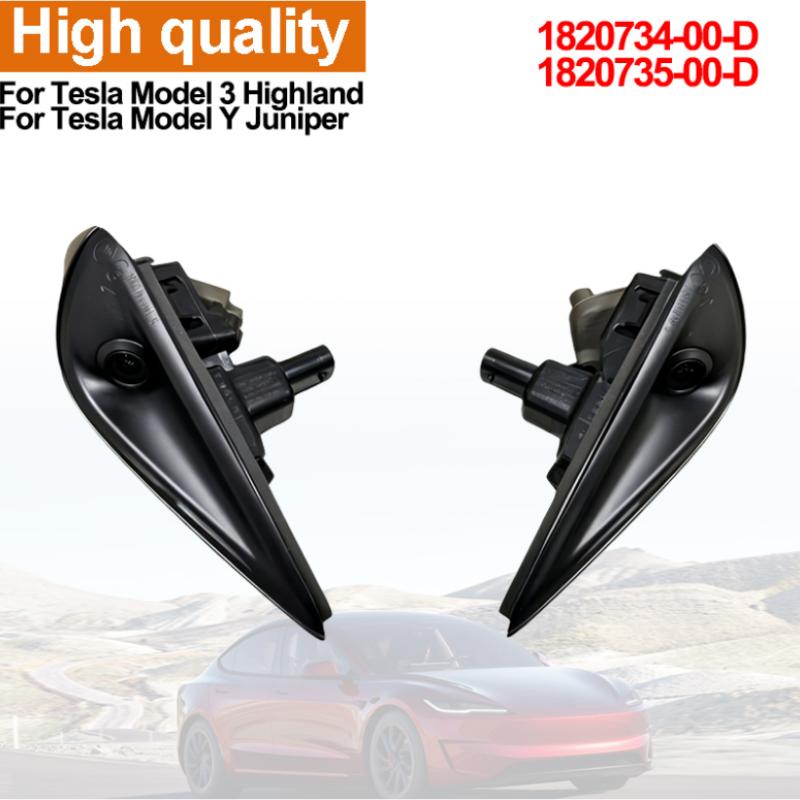 1820734-00-D 1820735-00-D Fender Side View Camera Blind Spot Wing Mirror For Tesla Model 3 Y Highland Juniper 2024 2025 2026
