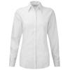 Russell Collection Womens/Ladies Herringbone Tailored Long-Sleeved Shirt