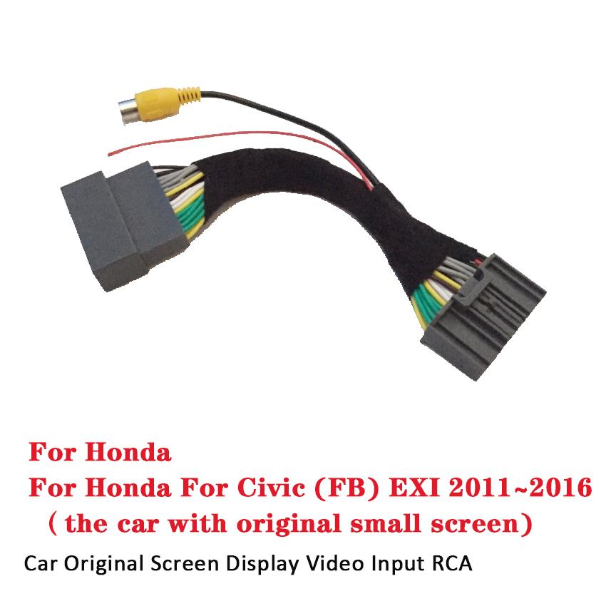 

Автомобильная камера заднего вида для Honda Civic FB EXI 2011~2016, совместимый с оригинальным экраном, комплект автомобильной камеры заднего вида