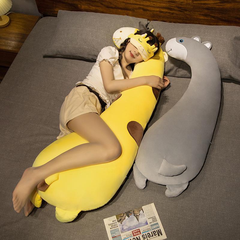 Large Animal Giraffe Unicorn Pillow Plush Toy Doll Dinosaur Flamingo Doll Girl Ragdoll