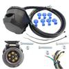 Lightweight 7 Pin Trailer Light Plug Wiring Harness for Convenient Storage & Portability Reliable Electrical Connection