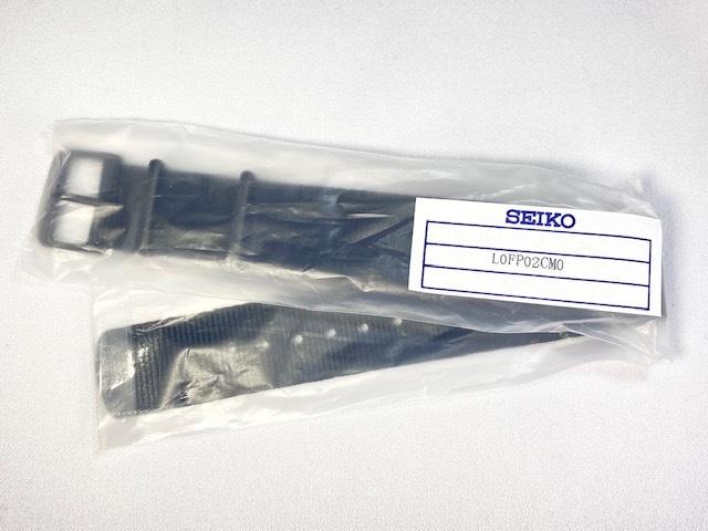 L0FP02CM0 SEIKO 5 Sports 22mm Nylon Band Black with and Via (Compatible SBSA025/ SBSA101/ 4R36-07G0 Others) (Ships Nekoposu)