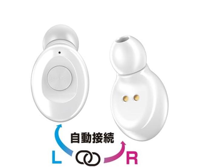 Kashimura BL-99 True Wireless Stereo Earphones, Compact WH