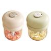 Electric Garlic Chopper Mini Food Processor for Food Meat Veggies 350ml Rechargeable Garlic Grinder for Kitchen