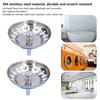 2 Pack Anti Clog Kitchen Sink Strainer 304 Stainless Steel Drain Plug Basket  Rod Standard Drain