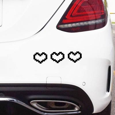 Cool Mosaic Love Car Sticker Scratch Blocking Car Heart Sticker  For Car/Laptop/Window/Motorcycle