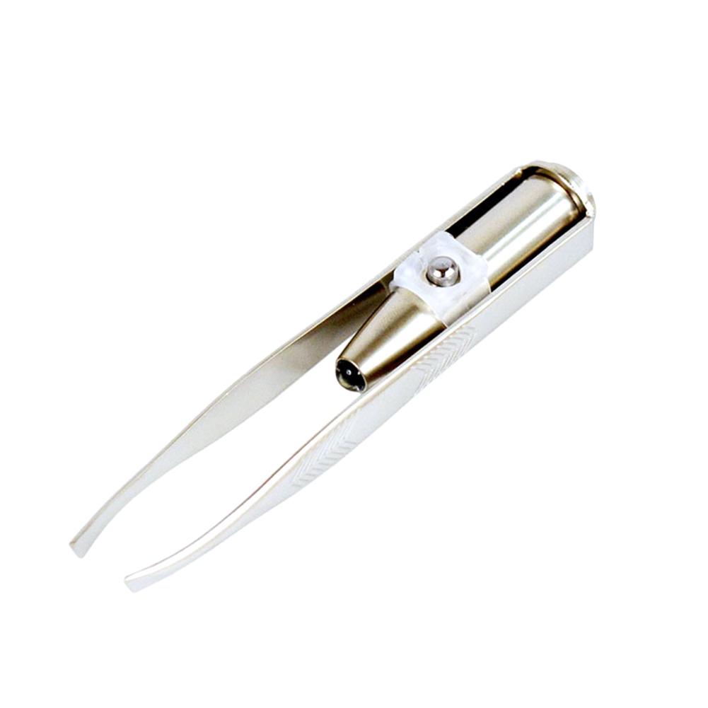 

1 шт. светодиодный пинцет для макияжа, ресниц, бровей, удаления волос, пинцет для удаления волос на лице, пинцет из нержавеющей стали для женщин, косметические инструменты