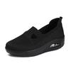 New women's shoes casual and versatile summer air cushion running shoes flying woven breathable lazy shoes one-pedal sports shoes