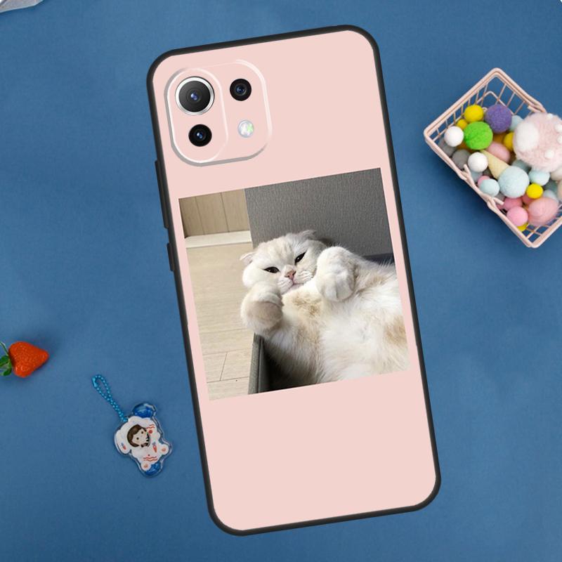 Pink Aesthetic Cute Cat Animal Case For Xiaomi 15 Ultra 13 14 11T 12T 13T 14T Pro POCO X7 Pro F5 F6 M6 X3 X5 X6 Pro Coque
