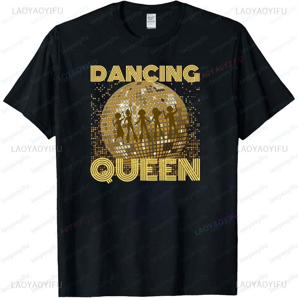 Dancing Queen T-Shirt 70er 80er 90er Vintage T-Shirt Boogie Disco Queen T-Shirt Geburtstagsparty Damen T-Shirt Muttertagsgeschenk Oberteile