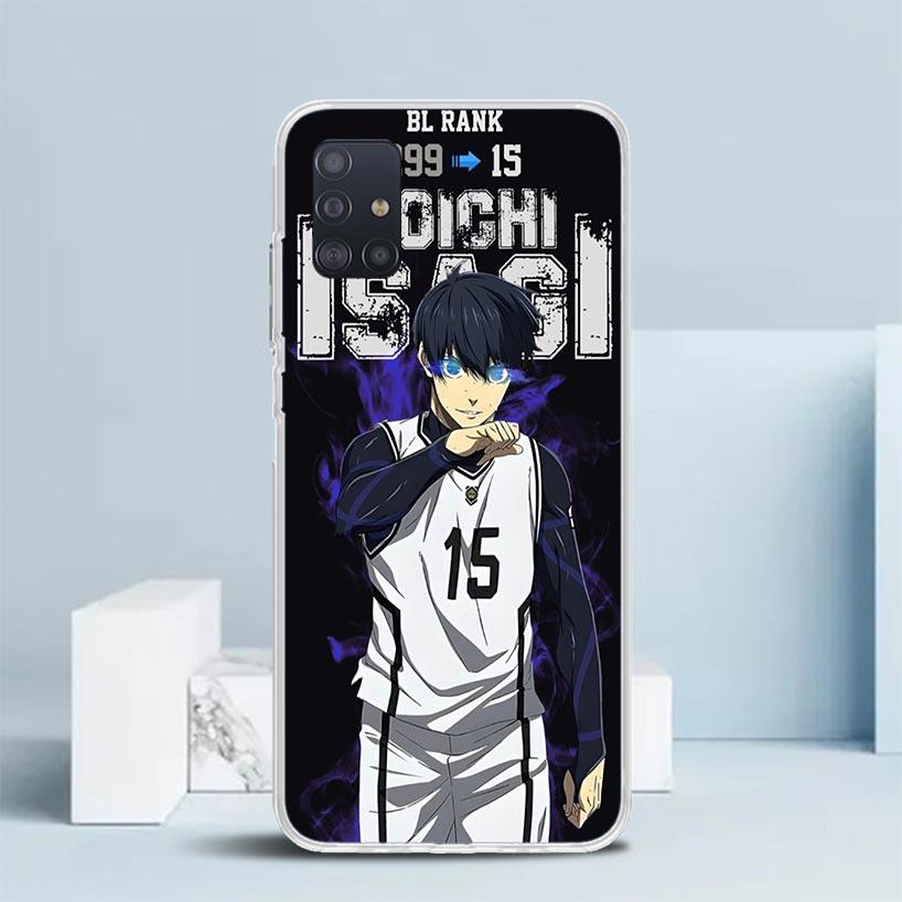 Blue Lock Isagi Yoichi Phone Case For Samsung Galaxy A52 A32 A22 A12 A51 A50S A30S A10S Note 20 Ultra 10 S10 Plus A31 A20 A71 A7