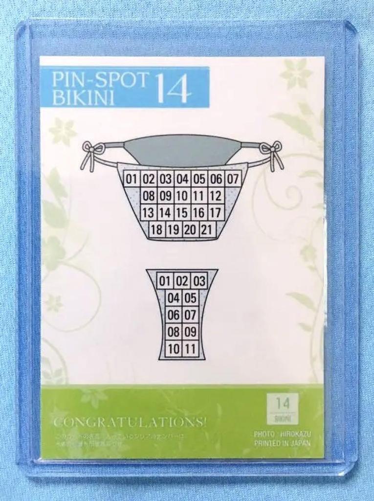 [USED] HIT's 2017 Kawasaki Aya Limited Edition Pinspo Bikini Card 14