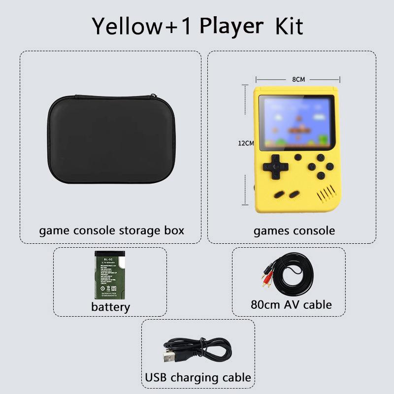Built-in 500+ Classic Arcade Retro Games Console for TV 5 Inch Video Game Handheld Game Player for Game Boy Two Player Games