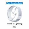 Xiaomi 5-1pcs 30W Fast Charging Cable Foe iPhone 13 12 11 14 Pro Max Mini USB C Cable For X XR XS MAX 7 8 14 Plus 6