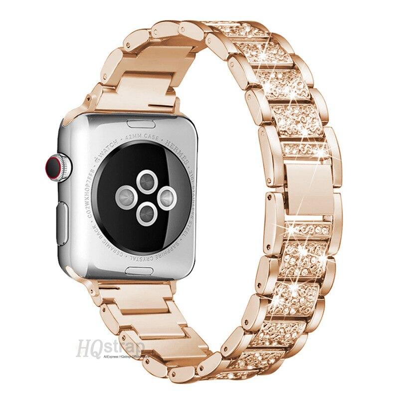 Diamant Bling Armband für Apple Watch Armband 40mm 45mm 44mm 41mm 42mm 38mm Metallarmband für IWatch Serie 8 7 SE 6 5 4 Damen Armband