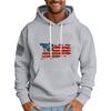 Men's Loose Flag Printed Hooded Sweatshirt Men's Casual Fashion Sports Sweatshirt