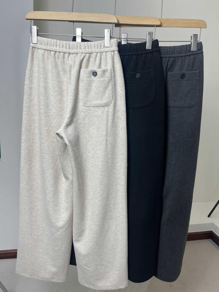 Damen Freizeit-Herbsthose mit weitem Bein und Fleece-Futter