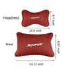 Car Seat Genuine Leather Headrest Neck Waist Pillow For Aixam MINAUTO CROSSLINE EAIXAM CROSSOVER MEGA CITY COUPE Car Accessories