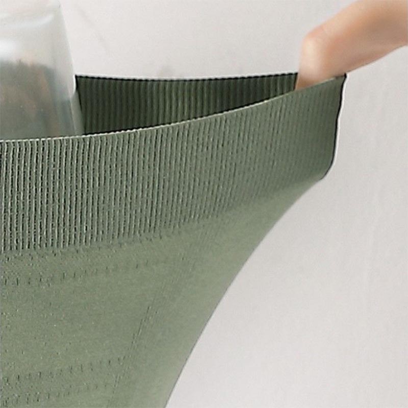 4-paks herreundertøy Sømløs boksershorts med midt midje, naken U-konveks pustende, komfortabelt undertøy i stor størrelse