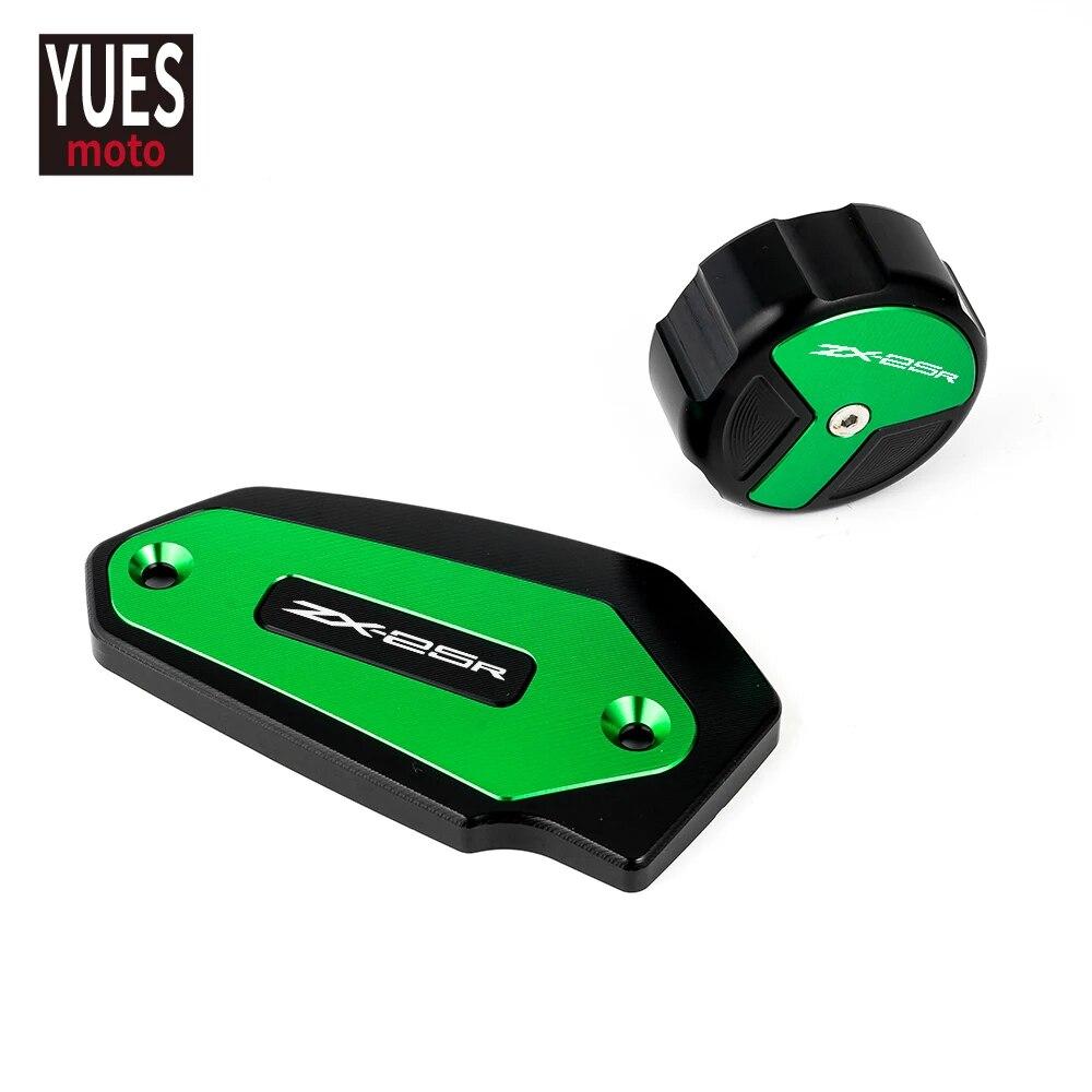 Motocyklové příslušenství CNC Přední a zadní válec brzdové kapaliny Hlavní kryt víčka nádržky pro Kawasaki ZX25R ZX 25R