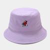 Panama Bucket Hat Fruit Strawberry Embroidered Fishing Cap Men Women Travel Beach Sun Hats