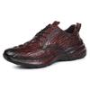100% Echtes Rindsleder Freizeitschuhe für Herren Krokodilleder Formelle Schuhe Männlich Business Hochzeit Slipper Mode Büroschuhe