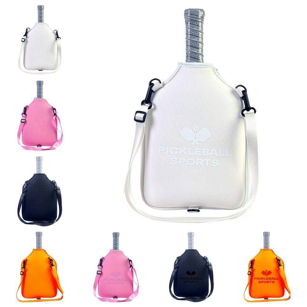 Zipper Closure Tennis Crossbody Bag Waterproof Tennis Racket Bag Badminton Bag  Outdoor
