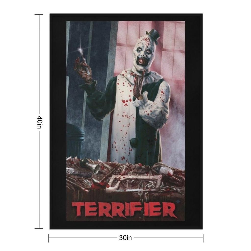 Terrifier movie horror art the clown poster film Throw Blanket Decoratives Luxury Brand for babies Single Blankets