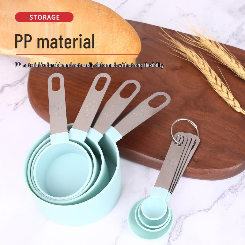 8-Piece Kitchen Measuring Spoon & Cup Set with Stainless Steel Handles