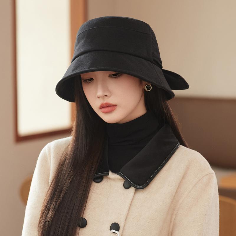 Hat Female Japanese Versatile Big Head Circumference Showing Face Small Bucket Hat Bucket Hat Tide