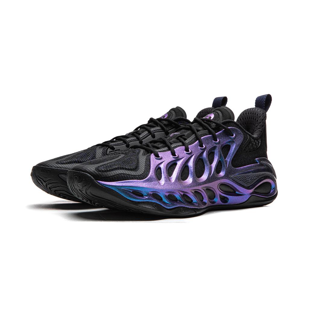 Li Ning BadFive Chase 2 SUPER Niedrig geschnittene Basketballschuhe Herren Schwarz ABFW013-6
