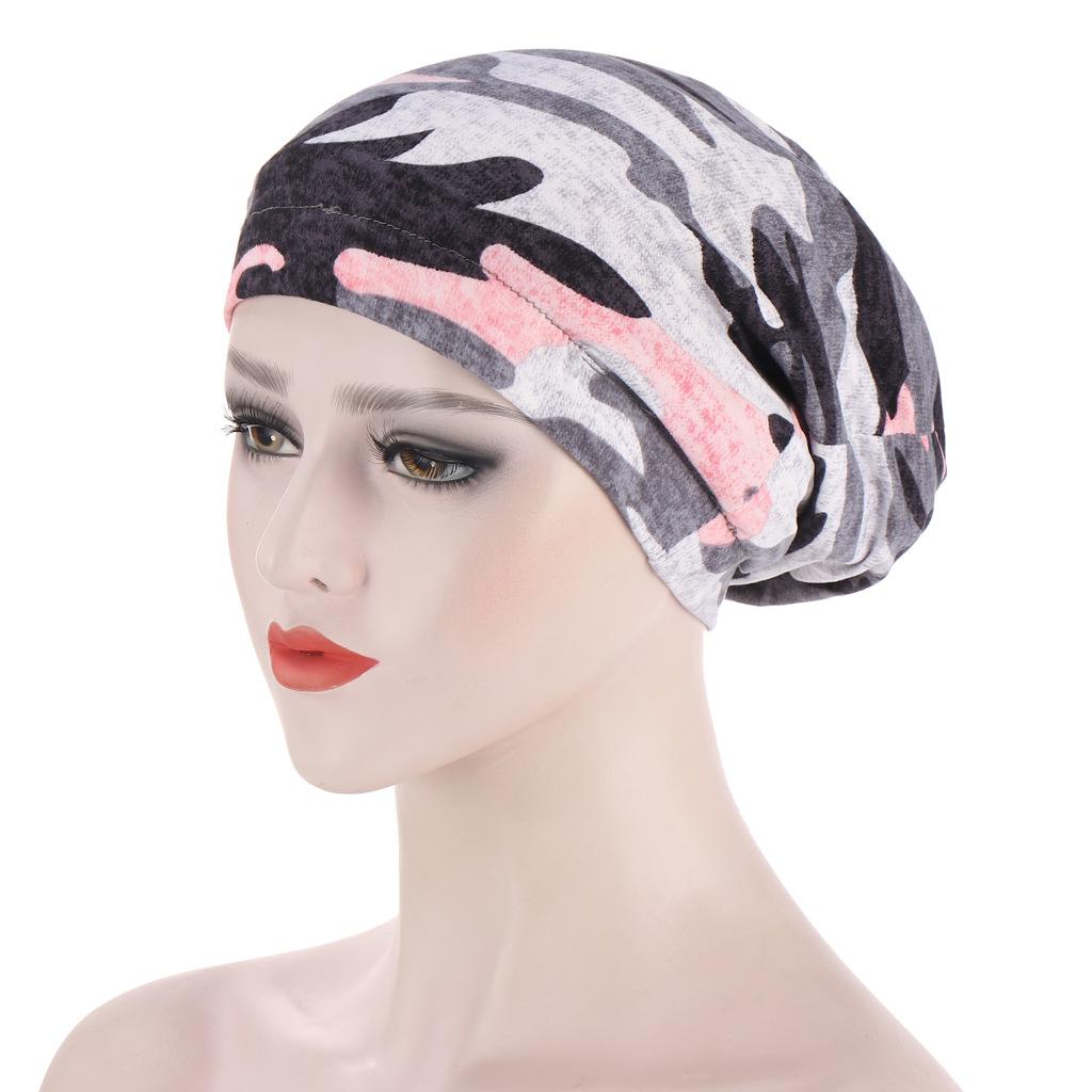 New Elastic Fashion Turban Hat Solid Color Women Warm Winter Headscarf Bonnet Inner Hijabs Cap Muslim Hijab Femme Wrap Head