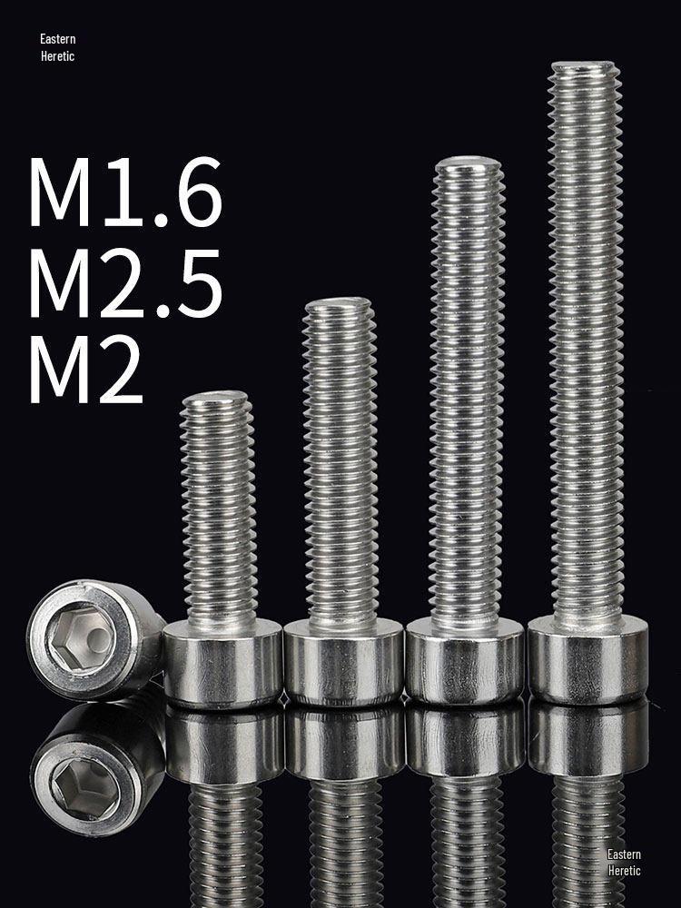 304 Stainless Steel Pan Head Hex Socket Cap Screws M2.5-M6*8/18/22/28/30/50