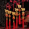 Chinese New Year 2026 Year of The Horse Wall Car Ornaments 1/10Pcs 3D Red Gold Lantern Home Decorations Festival Gifts
