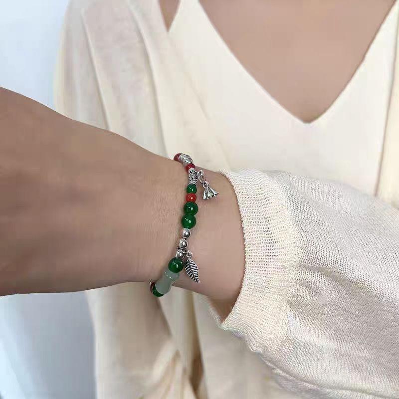 New Chinese Bracelet Girls Niche Design Sense Lotus Pod Beaded Ancient Style Bracelet Ethnic Style Jewelry