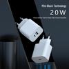 Korean Standard 20W Dual Port Charger - KC Certified Fast Charging A+C Ports