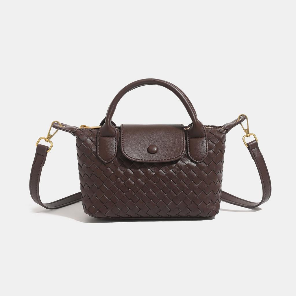 New handwoven bag stylish and simple portable dumpling bag women's oblique span bag